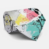 Colorful Urban Graffiti Pattern (3) Krawatte (Gerollt)