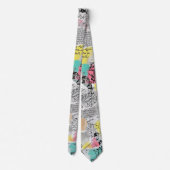 Colorful Urban Graffiti Pattern (3) Krawatte (Rückseite)