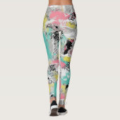 Colorful Urban Graffiti Pattern (3) Leggings (Rückseite)