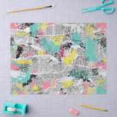 Colorful Urban Graffiti Pattern (3) Seidenpapier (Basteln)