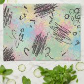 Colorful Urban Graffiti Pattern (4) Geschirrtuch (Gefaltet)