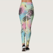 Colorful Urban Graffiti Pattern (4) Leggings (Rückseite)