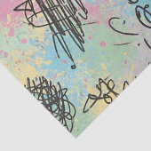 Colorful Urban Graffiti Pattern (4) Seidenpapier (Detail)