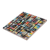 Colorful Urban Graffiti Pattern (5) Fliese (Seite)