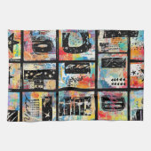 Colorful Urban Graffiti Pattern (5) Geschirrtuch (Horizontal)