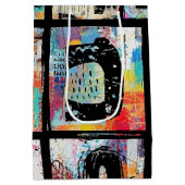 Colorful Urban Graffiti Pattern (5) Mittlere Geschenktüte (Rückseite)