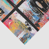 Colorful Urban Graffiti Pattern (5) Seidenpapier (Detail)