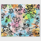 Colorful Urban Graffiti Pattern (6) Geschenkpapier (Flach)