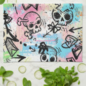 Colorful Urban Graffiti Pattern (6) Geschirrtuch (Gefaltet)