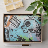 Colorful Urban Graffiti Pattern (6) Seidenpapier (Geschenk)