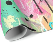 Colorful Urban Graffiti Pattern (7) Geschenkpapier (Rolleneckpunkt)