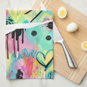 Colorful Urban Graffiti Pattern (7) Geschirrtuch (Viertel Falte)