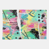 Colorful Urban Graffiti Pattern (7) Geschirrtuch (Horizontal)