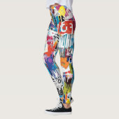 Colorful Urban Graffiti Pattern (8) Leggings (Links)