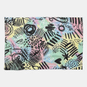 Colorful Urban Graffiti Pattern (9) Geschirrtuch (Horizontal)