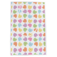 Colorful Valentine Candy Hearys Tischset Holiday