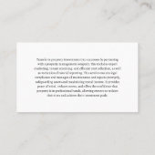 Colorful Variation of Houses Visitenkarte (Rückseite)