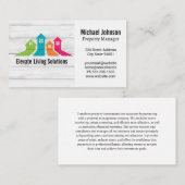 Colorful Variation of Houses Visitenkarte (Vorne/Hinten)