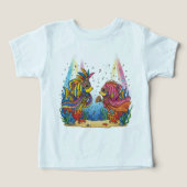 Colorful Venetian Masquerade Fish Ocean Party Shir (Design Vorderseite)