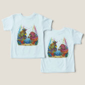 Colorful Venetian Masquerade Fish Ocean Party Shir (Design Vorderseite & Rückseite)