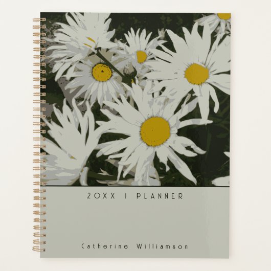 Colorful Vibrant Daisy Pattern Name 2026 Planer (Vorderseite)