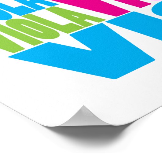 Colorful Viola Poster (Ecke)