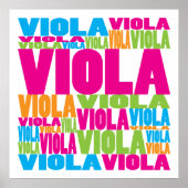 Colorful Viola Poster (Vorne)