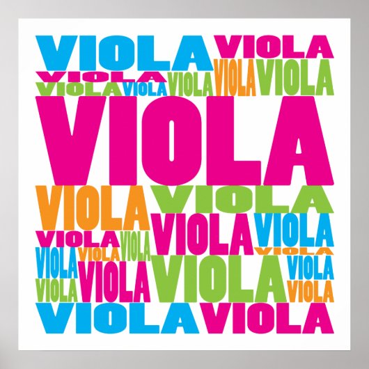 Colorful Viola Poster (Vorne)