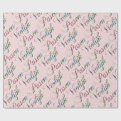 Colorful Vrolijk Pasen Dutch Language Happy Oaster Geschenkpapier (Flach)