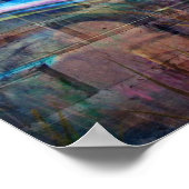 Colorful Wall Graffiti Illustration Poster (Ecke)