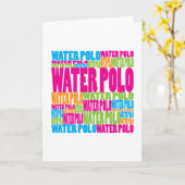 Colorful Water Polo Karte (Gelbe Blume)