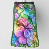 Colorful Watercolor Garden Golf Headcover (Rotieren 90)