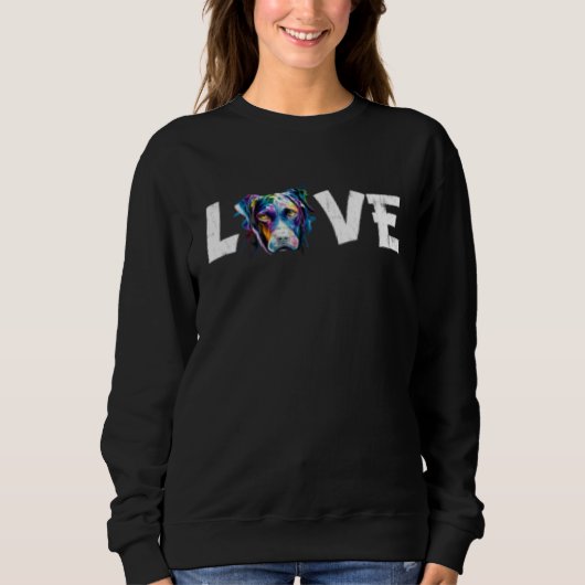 Colorful Watercolor German Shorthaired Pointer Lov Sweatshirt (Vorderseite)