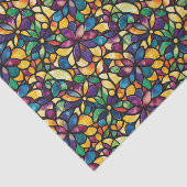 Colorful Watercolor Mosaic Stained Glass Decoupage Seidenpapier (Ausschnitt)