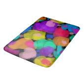 Colorful watercolor print badematte (Schrägansicht)