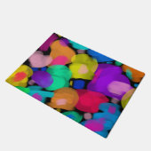 Colorful watercolor print fußmatte (Schrägansicht)