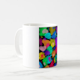 Colorful watercolor print kaffeetasse