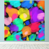 Colorful watercolor print leinwanddruck (Insitu (Holzboden))