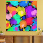 Colorful watercolor print leinwanddruck (Insitu (Wohnzimmer))