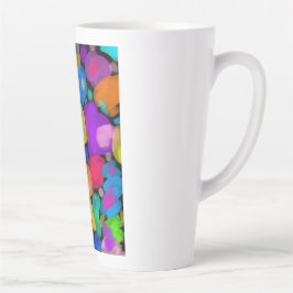 Colorful watercolor print milchtasse