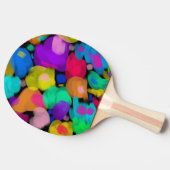Colorful watercolor print tischtennis schläger (Seitenansicht)