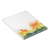 Colorful Watercolor Spring Blooms Floral Notepad Notizblock (angewinkelt)