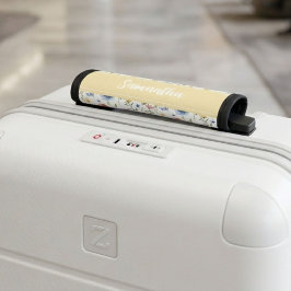 Colorful Watercolor Spring Wildflower Name Custom Gepräckgriffwickel