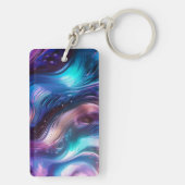 Colorful Waves Schlüsselanhänger (Rückseite)