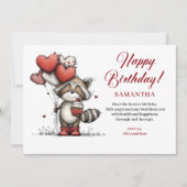 Colorful whimsical animals birthday cheer greeting (Vorderseite)
