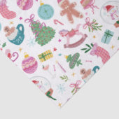 Colorful Whimsical Christmas Seidenpapier (Ausschnitt)