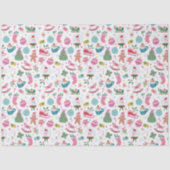 Colorful Whimsical Christmas Seidenpapier (Vorderseite)