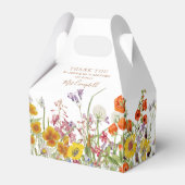 Colorful Wild Blume Country Future Frau Floral Geschenkschachtel (Rückseite)