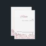 Colorful Wildblume Wedding Advice Card Hinweiskarte<br><div class="desc">Das ist eine schöne,  elegante Wildblume Wedding Advice Card. Diese farbenfrohe Hochzeitsratenkarte für Wildblumen ist perfekt für Ihre schlichte,  skurrile Hochzeitsfeier mit Boho. Es ist perfekt wie Hochzeitskarten,  Platzkarten,  Visitenkarten und mehr. Klicken Sie auf die Schaltfläche Anpassen,  um das Design zu personalisieren.</div>