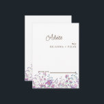 Colorful Wildblume Wedding Advice Card Hinweiskarte<br><div class="desc">Das ist eine schöne,  elegante Wildblume Wedding Advice Card. Diese farbenfrohe Hochzeitsratenkarte für Wildblumen ist perfekt für Ihre schlichte,  skurrile Hochzeitsfeier mit Boho. Es ist perfekt wie Hochzeitskarten,  Platzkarten,  Visitenkarten und mehr. Klicken Sie auf die Schaltfläche Anpassen,  um das Design zu personalisieren.</div>